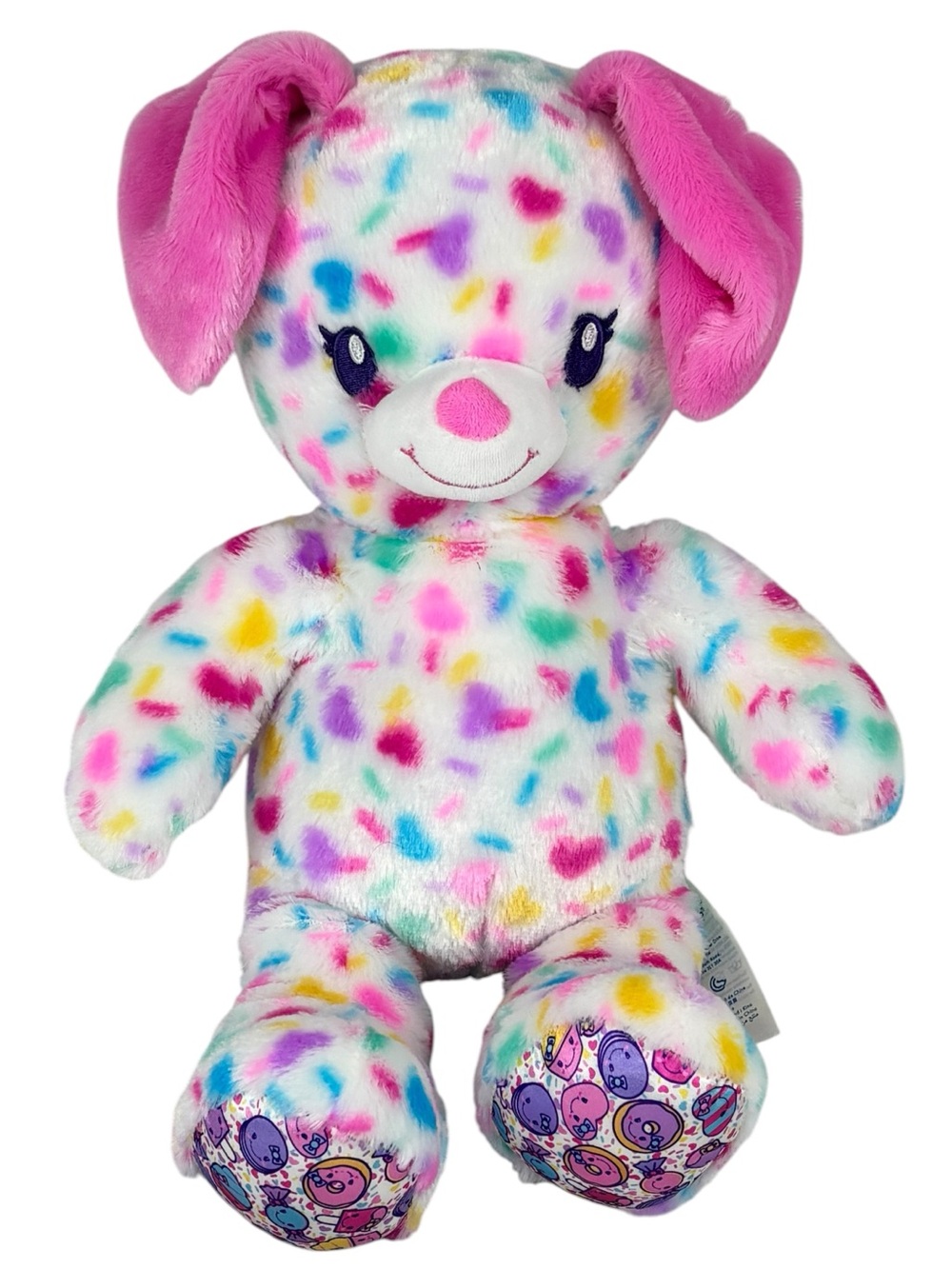 BAB 2018 Build A Bear Confetti Candy Paws 16” Plush Dog